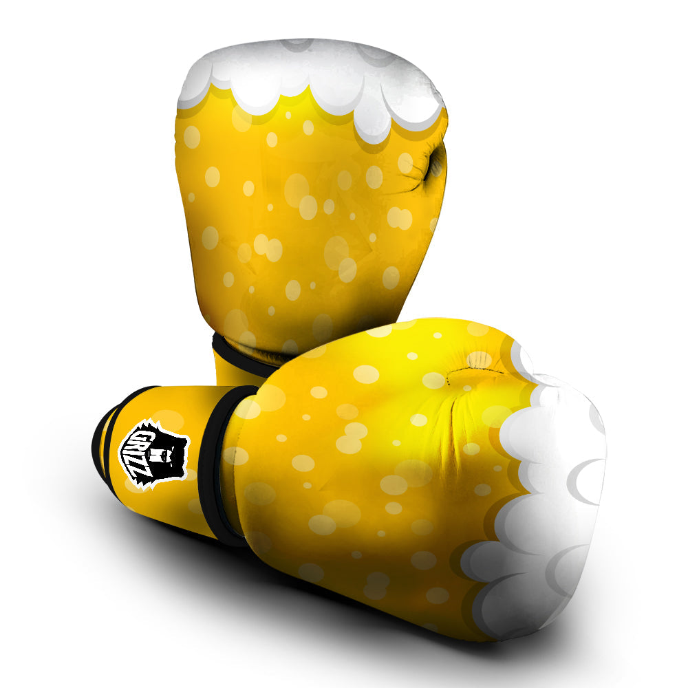 Beer Foam And Bubbles Cartoon Print Boxing Gloves-grizzshop