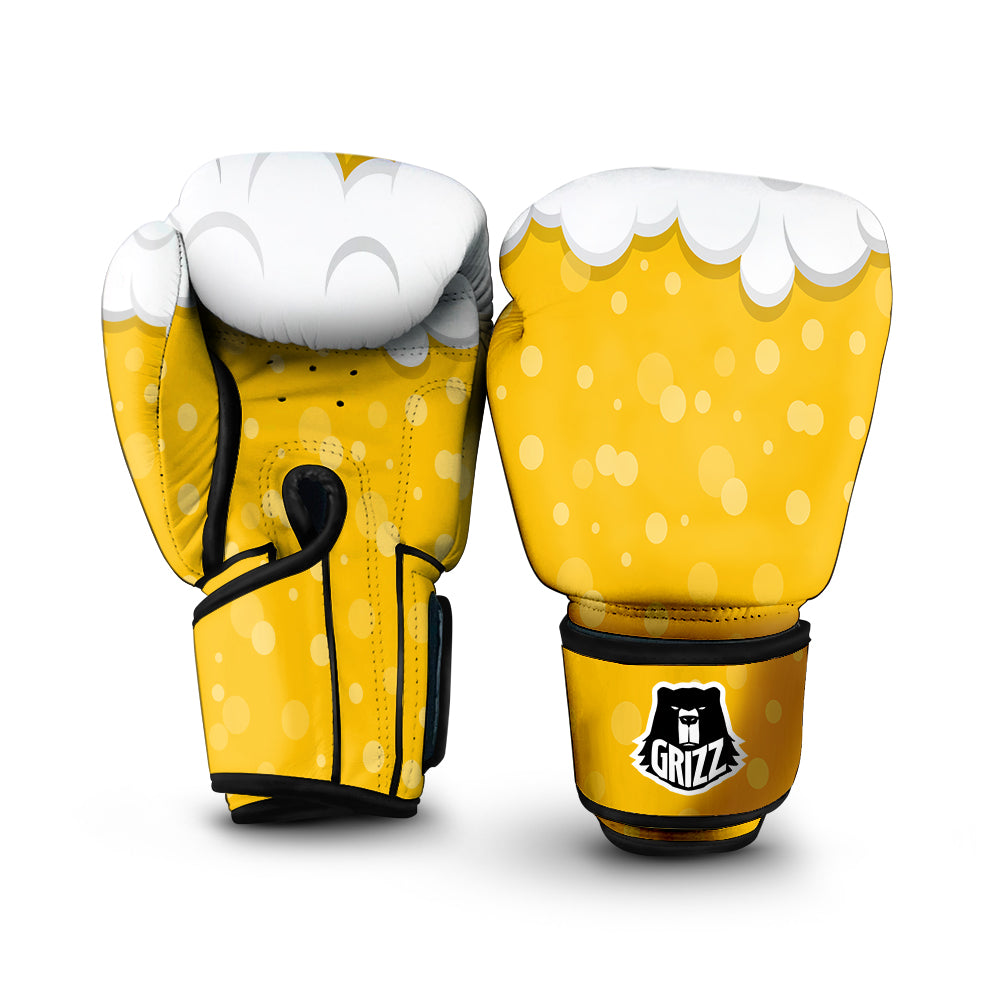 Beer Foam And Bubbles Cartoon Print Boxing Gloves-grizzshop