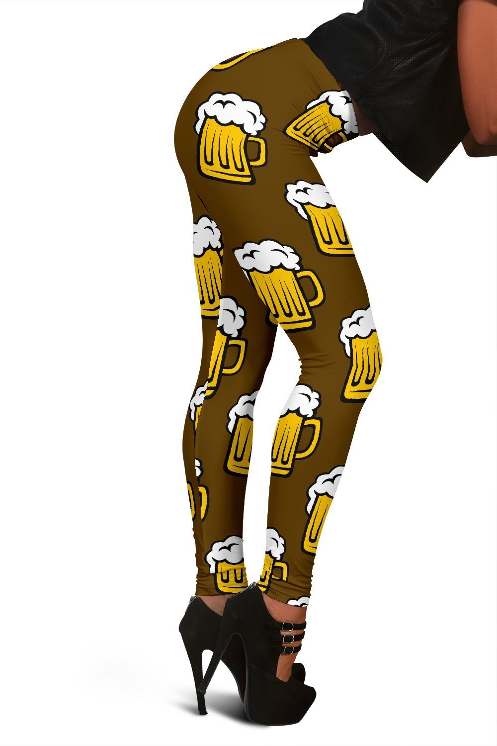 Beer Print Pattern Women Leggings-grizzshop