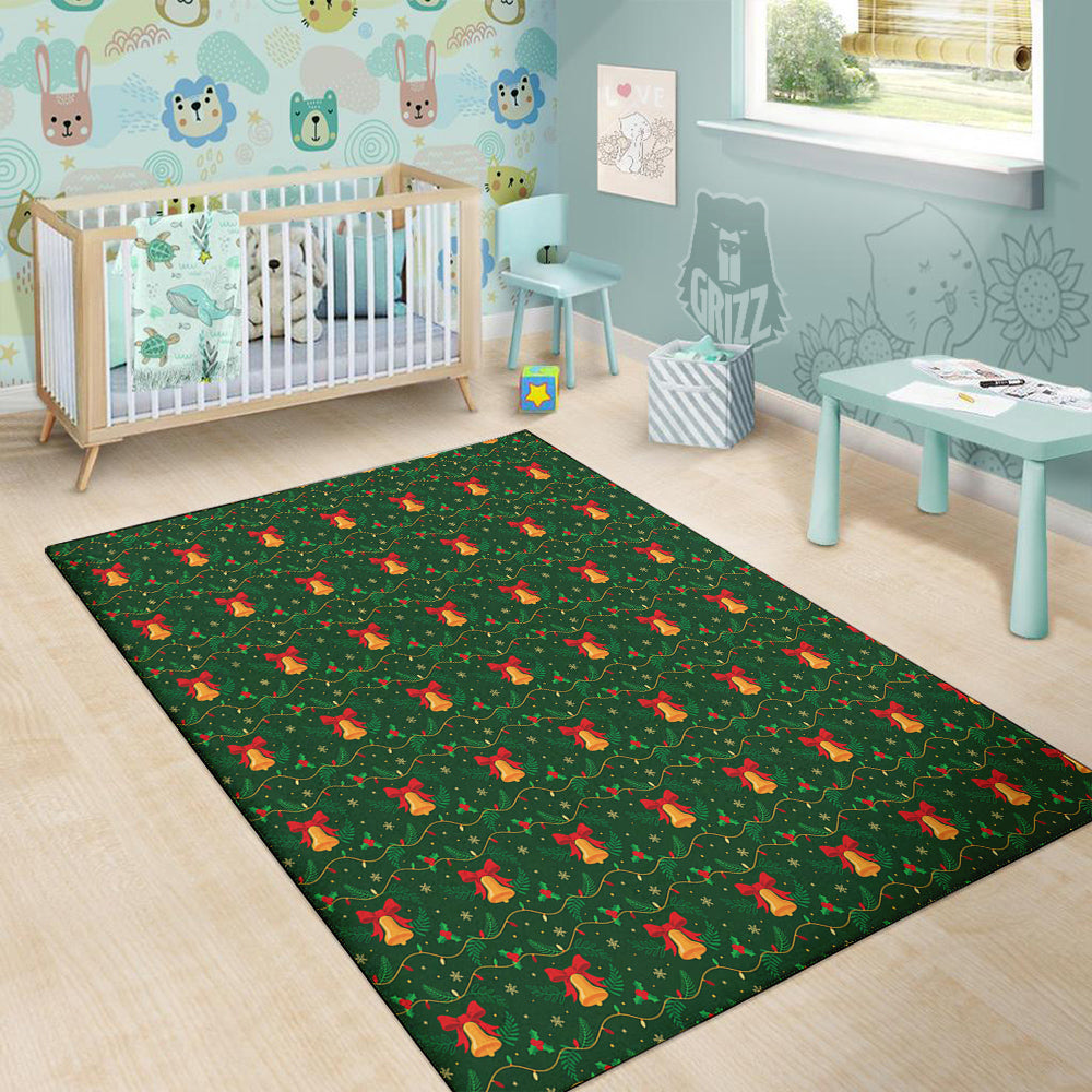 Bell Cute Christmas Print Pattern Floor Mat-grizzshop