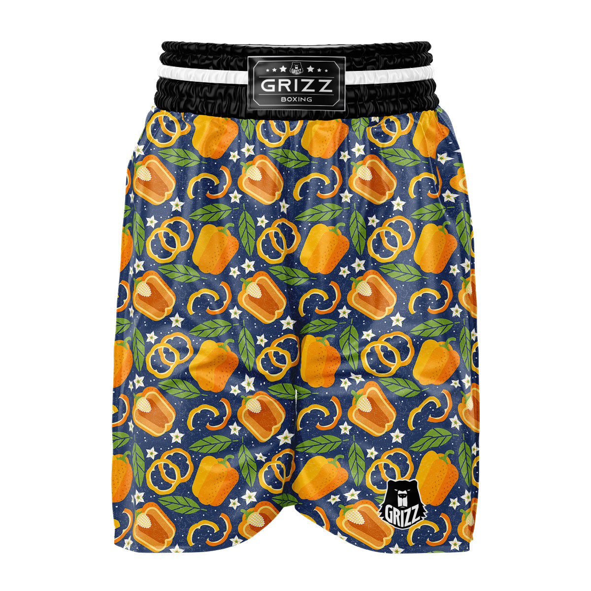 Bell Pepper Leaf Print Pattern Boxing Shorts-grizzshop