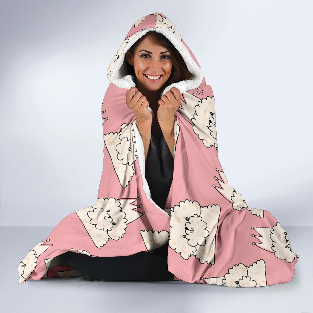 Bichon Frise Dog Print Pattern Hooded Blanket-grizzshop