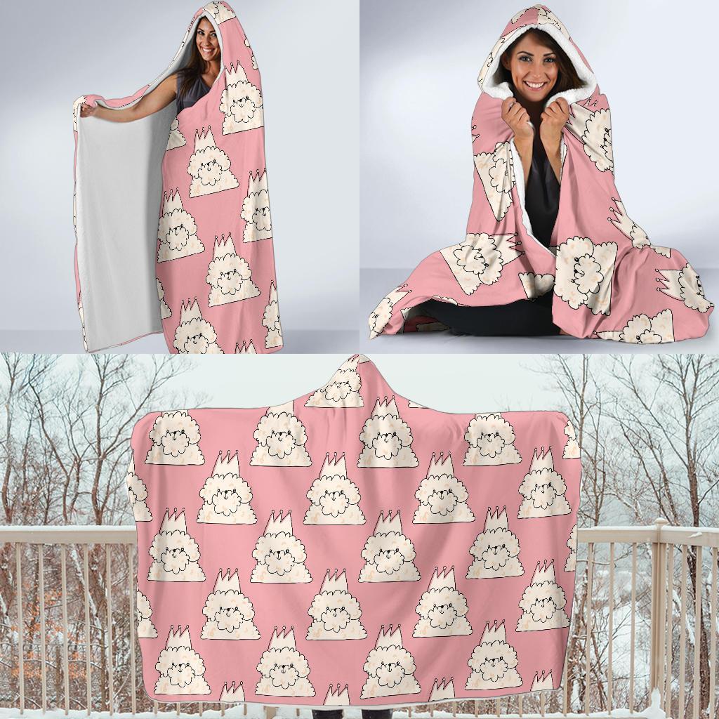 Bichon Frise Dog Print Pattern Hooded Blanket-grizzshop
