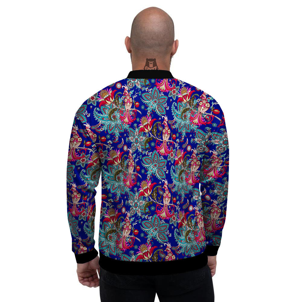 Bird Of Paradise Ethnic Print Pattern Men's Bomber Jacket-grizzshop