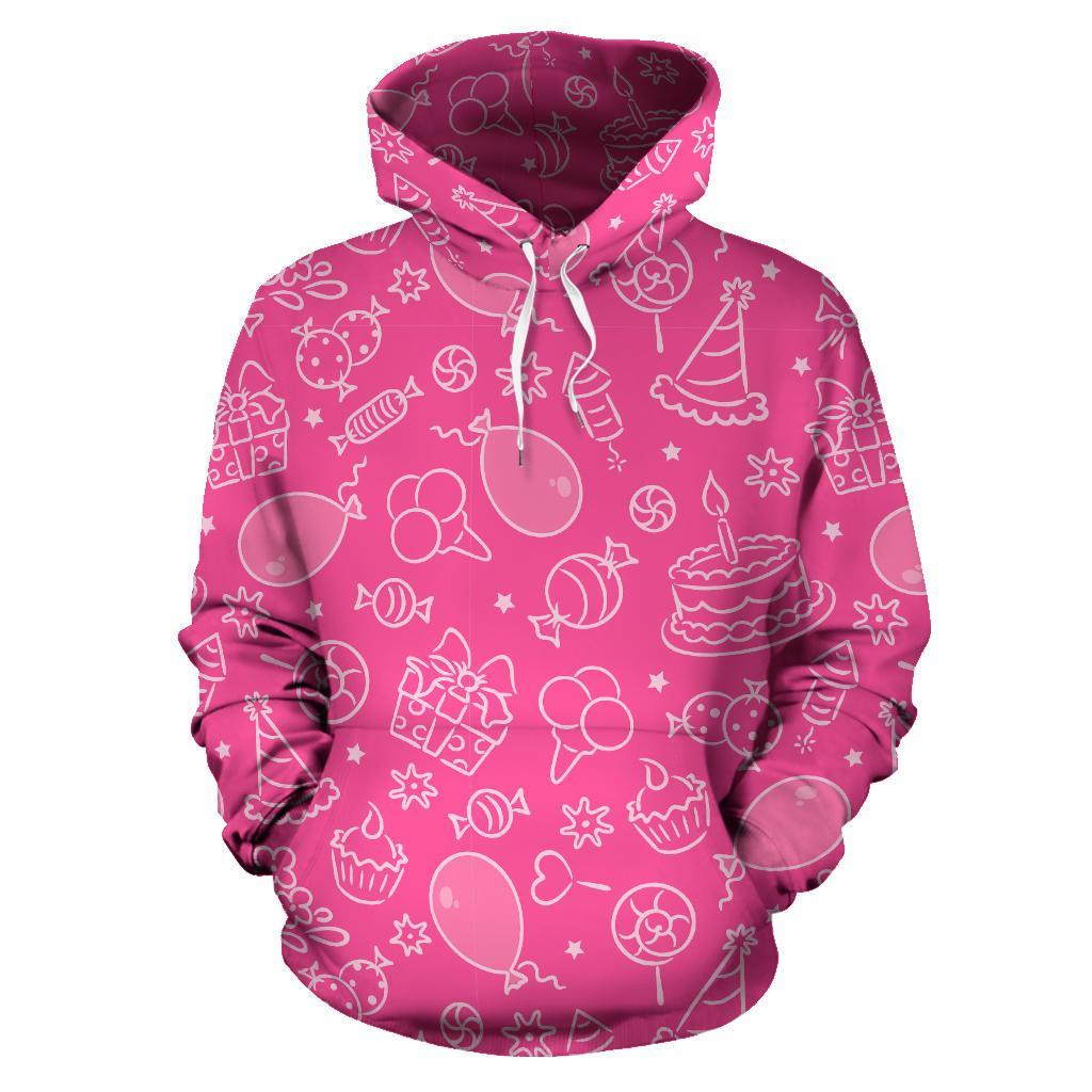 Birthday Print Pattern Women Men Pullover Hoodie-grizzshop