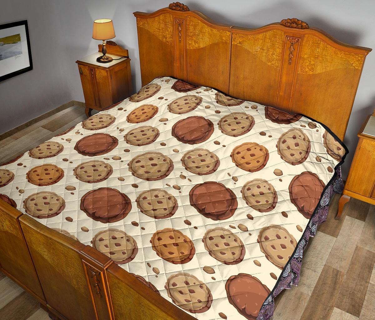 Biscuit Cookie Pattern Print Quilt-grizzshop