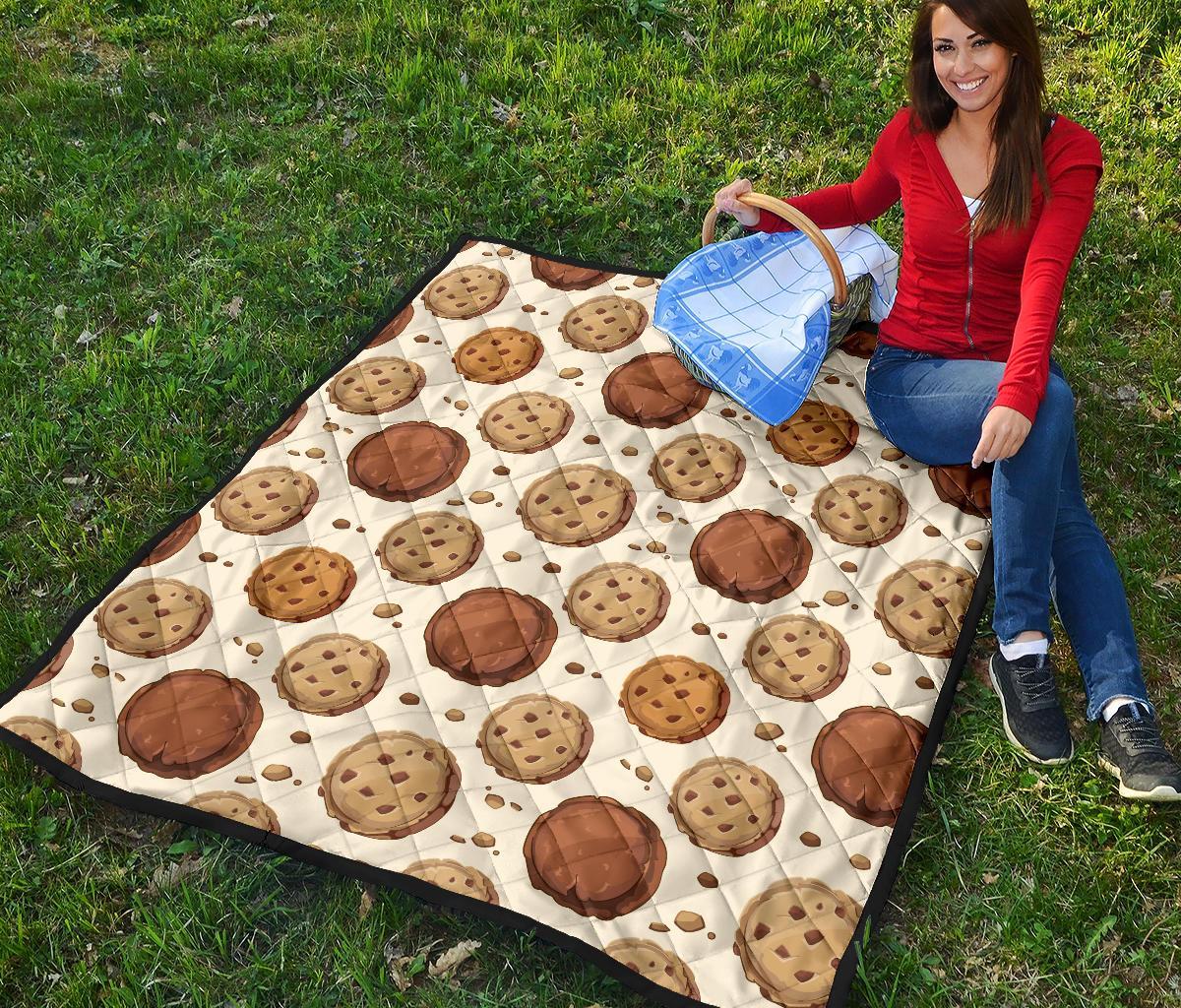 Biscuit Cookie Pattern Print Quilt-grizzshop