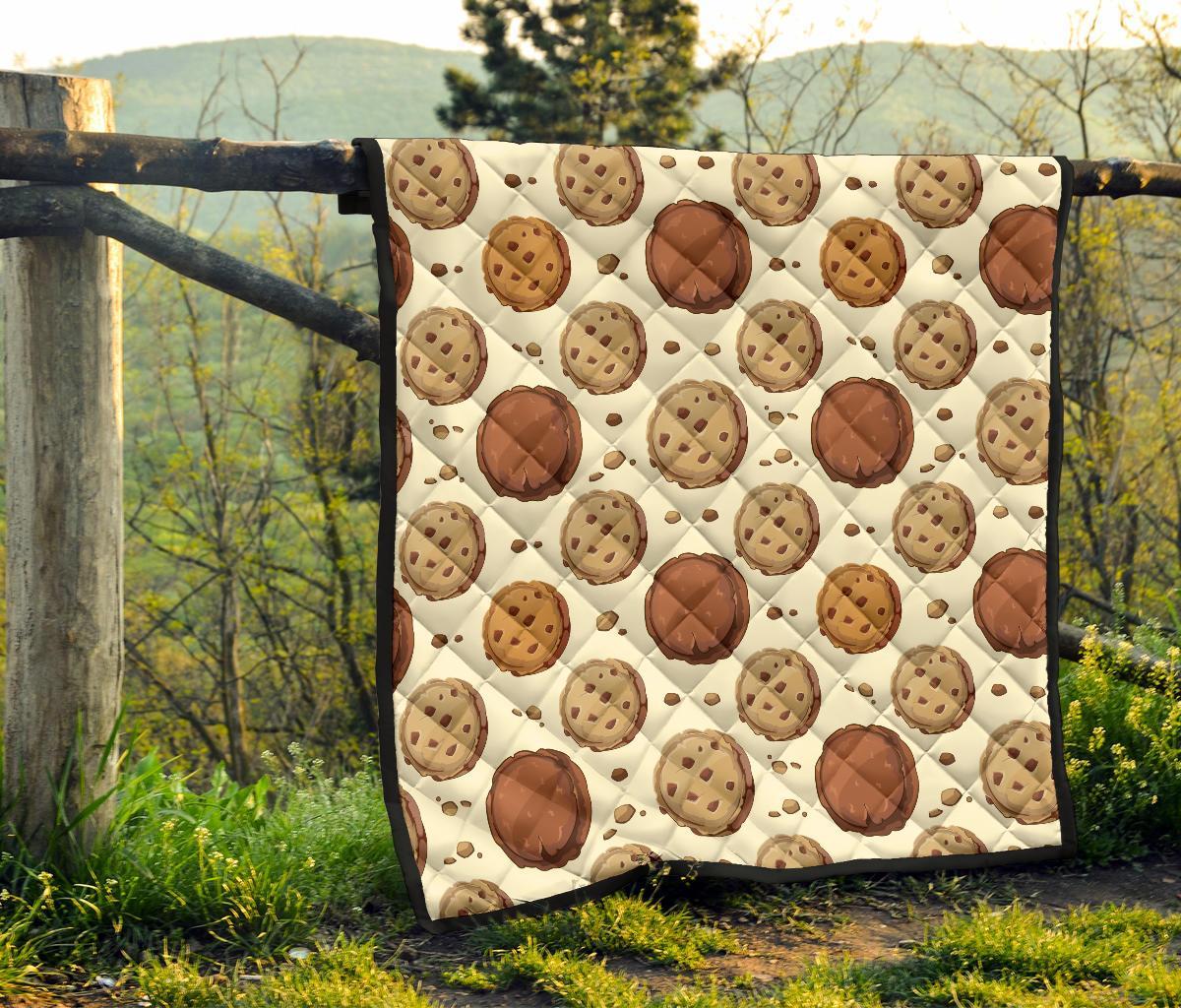 Biscuit Cookie Pattern Print Quilt-grizzshop