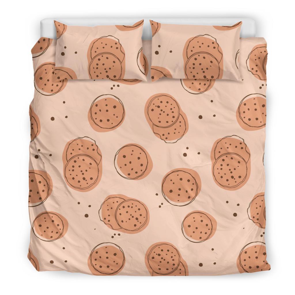 Biscuit Cookie Print Pattern Duvet Cover Bedding Set-grizzshop