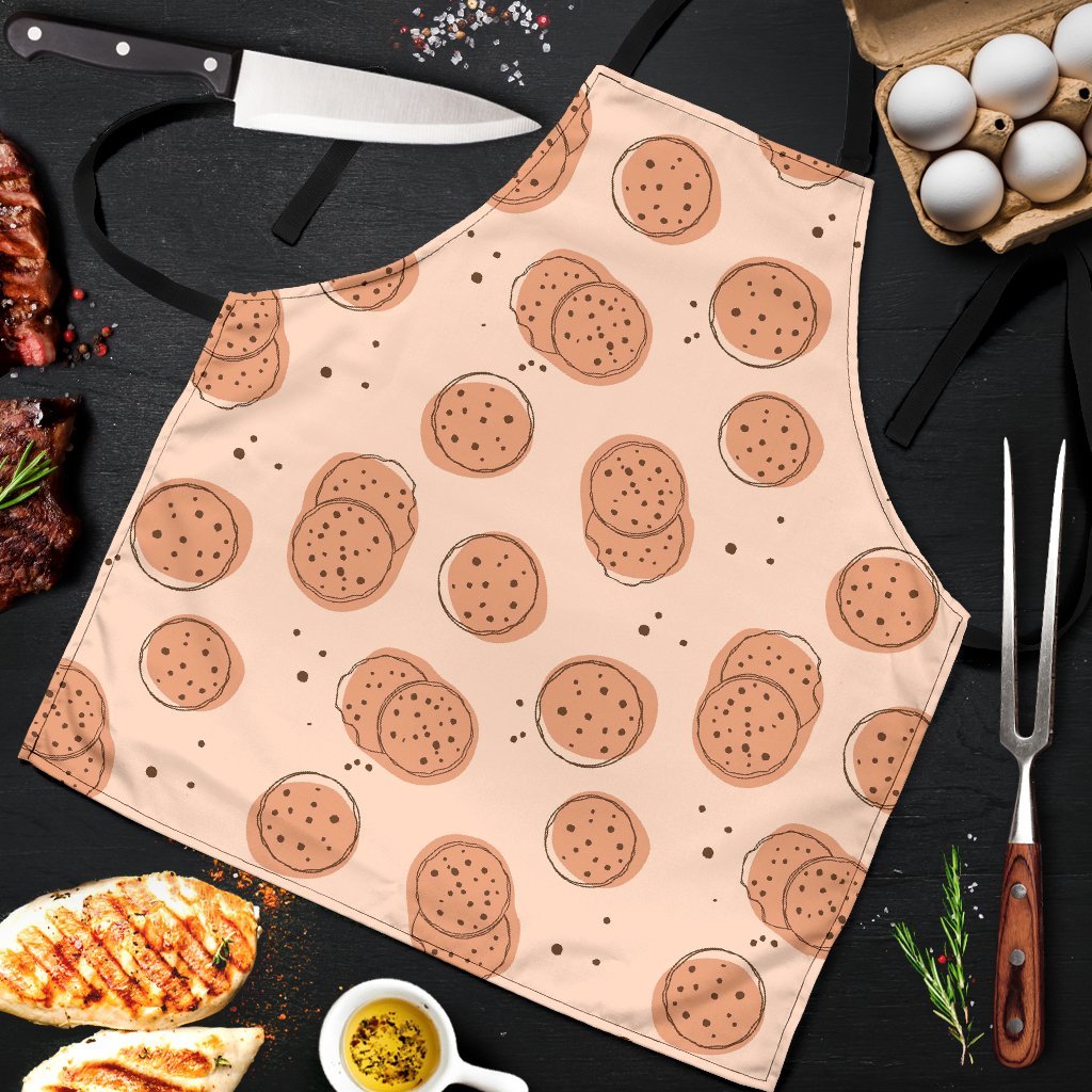 Biscuit Cookie Print Pattern Men's Apron-grizzshop