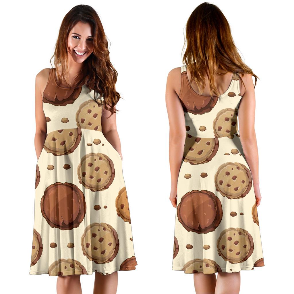 Biscuit Cookie Pattern Print Dress-grizzshop
