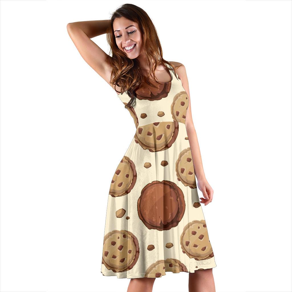 Biscuit Cookie Pattern Print Dress-grizzshop