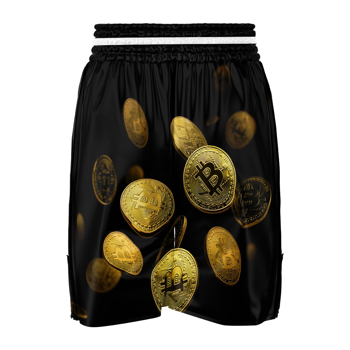 Bitcoin Falling Print Boxing Shorts-grizzshop