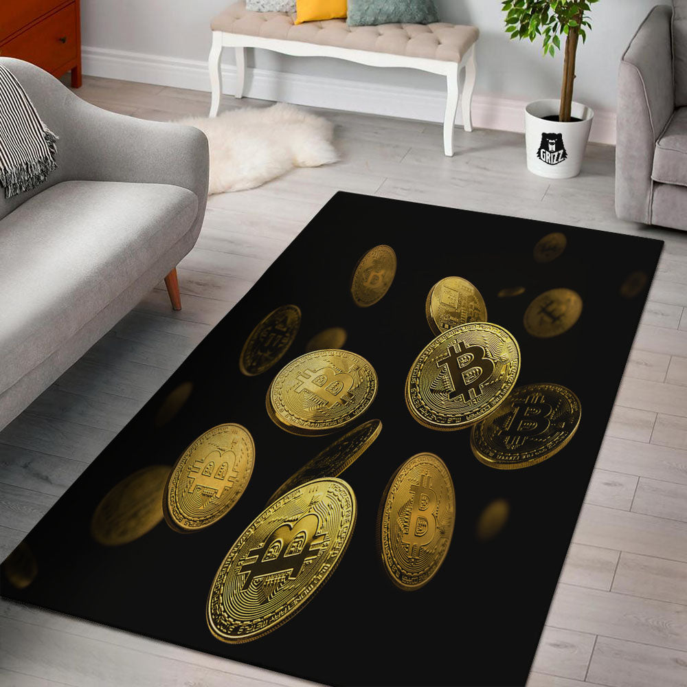 Bitcoin Falling Print Floor Mat-grizzshop
