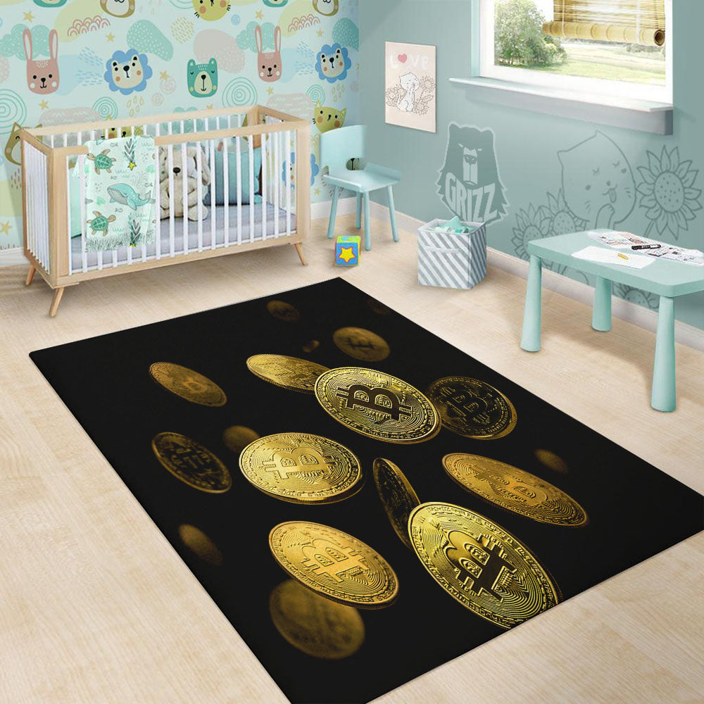 Bitcoin Falling Print Floor Mat-grizzshop