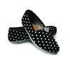 Black And White Polka Dot Canvas Shoes-grizzshop