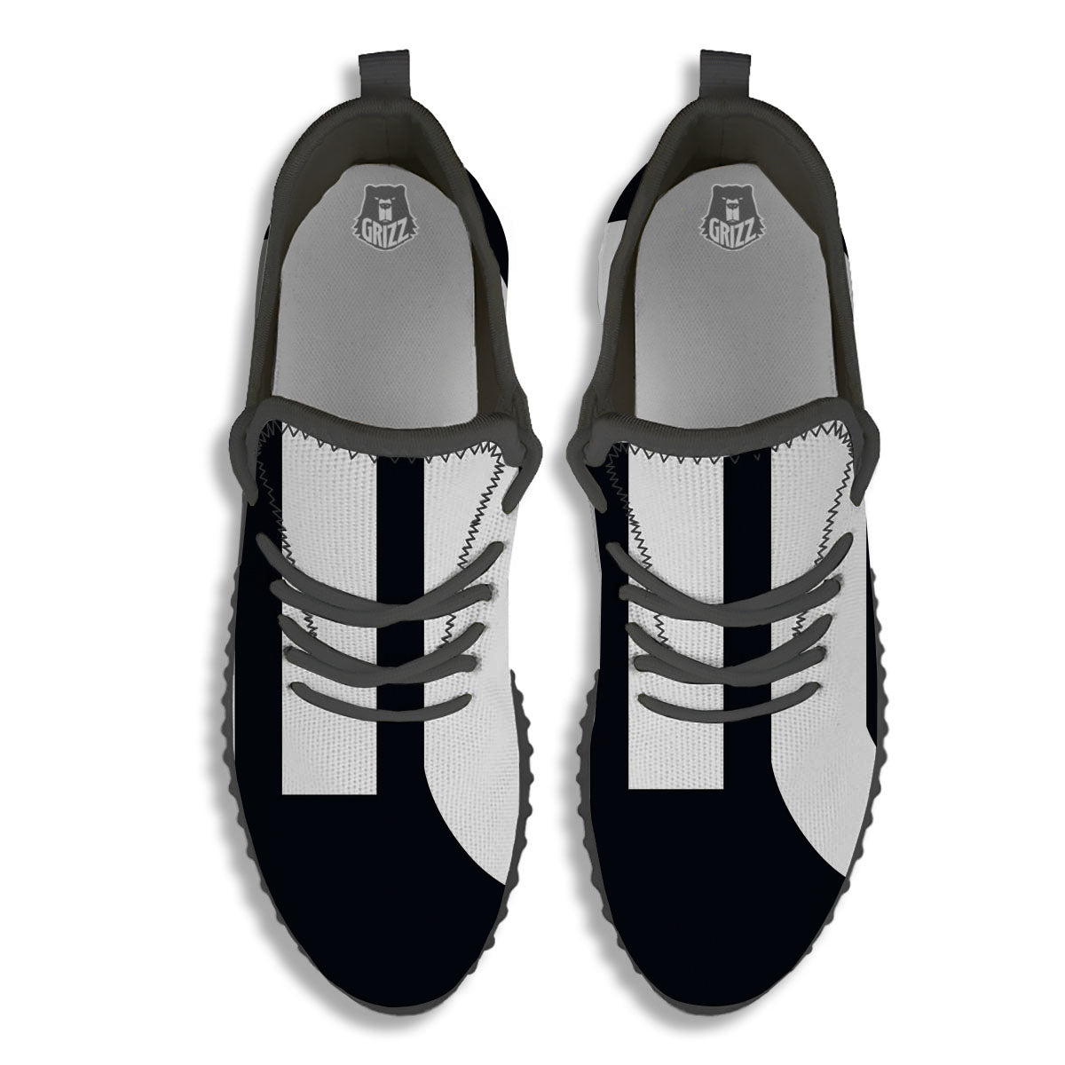 Black And White Scorpio Sign Print Black Walking Shoes-grizzshop