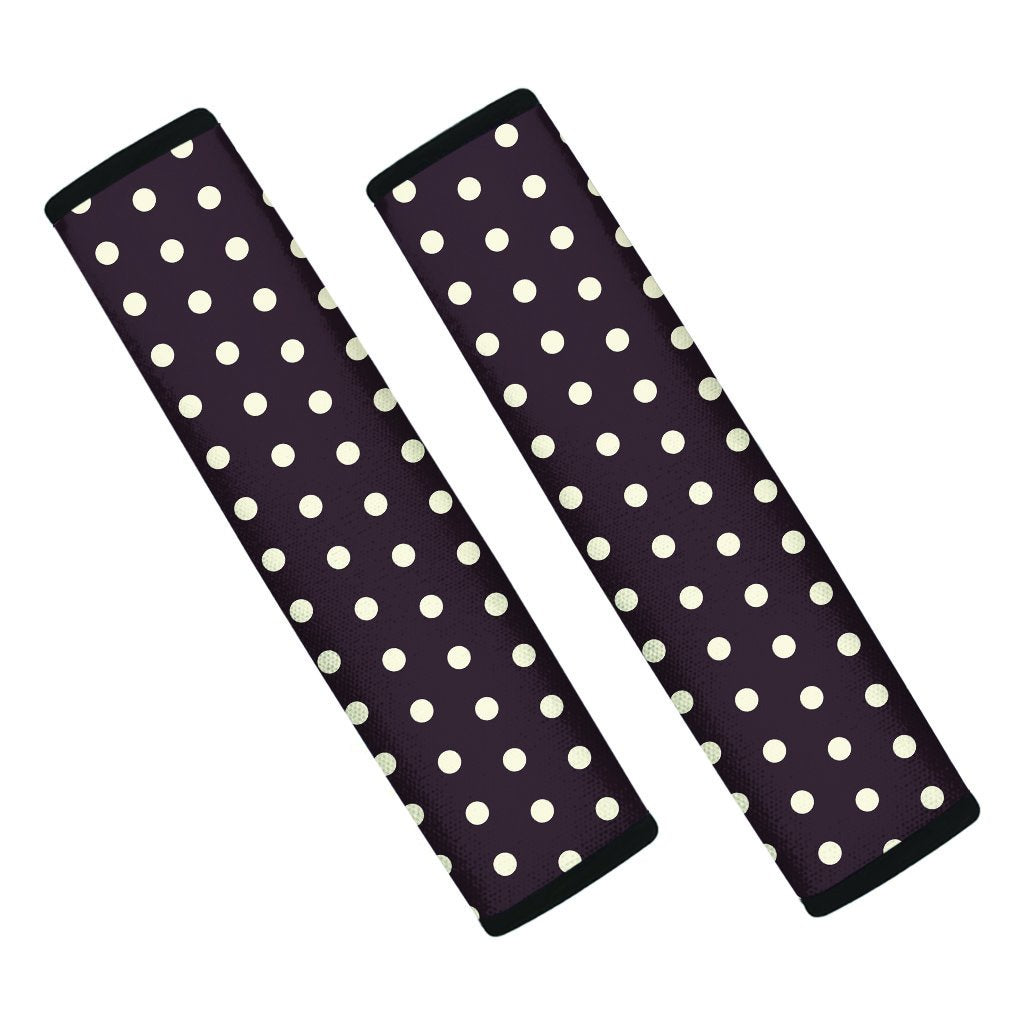 Black And White Tiniy Polka Dot Seat Belt Cover-grizzshop