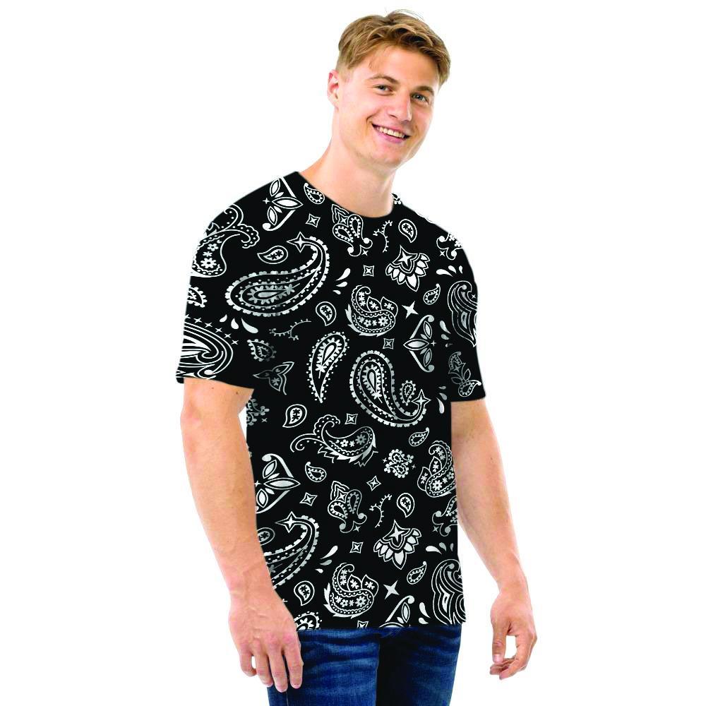 Black Bandana Men T Shirt-grizzshop
