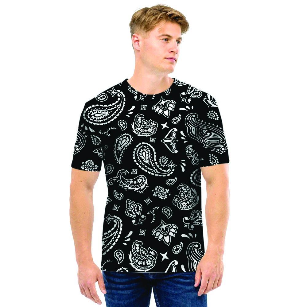 Black Bandana Men T Shirt-grizzshop