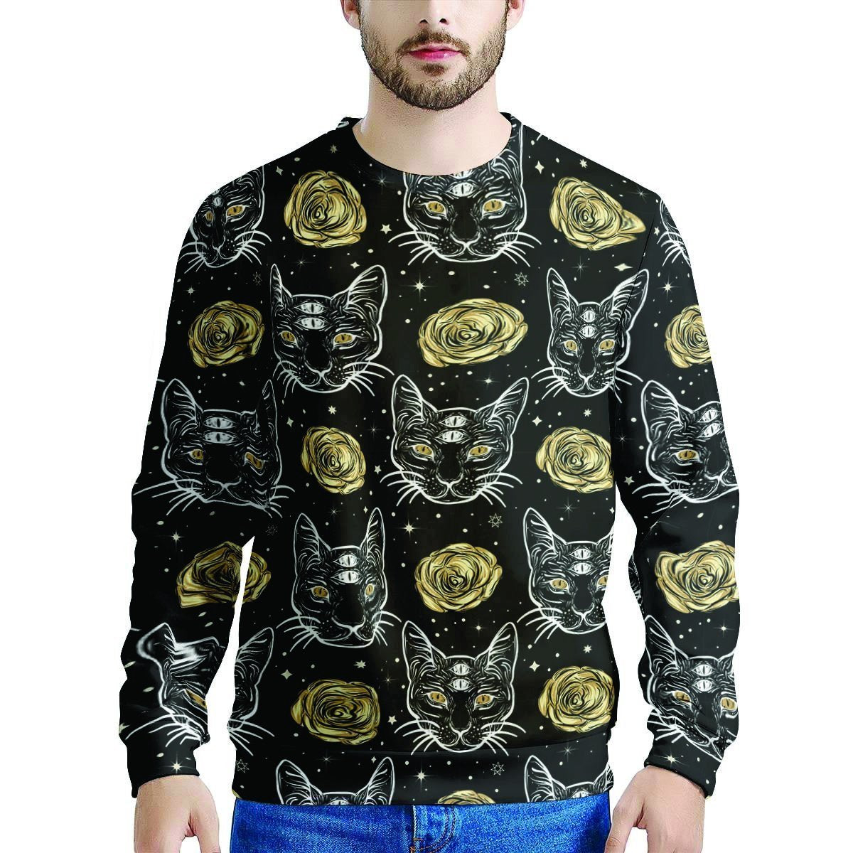 Capricorn Gothic Witch Men's Sweatshirt