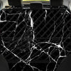 Black Cracked Marble Pet Car Seat Cover-grizzshop