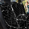 Black Cracked Marble Pet Car Seat Cover-grizzshop