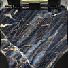 Black Gold Cracked Marble Pet Car Seat Cover-grizzshop
