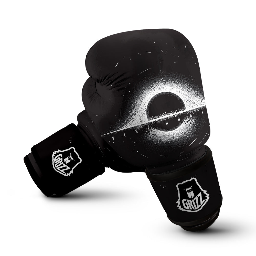 Black Hole Monochrome Print Boxing Gloves-grizzshop