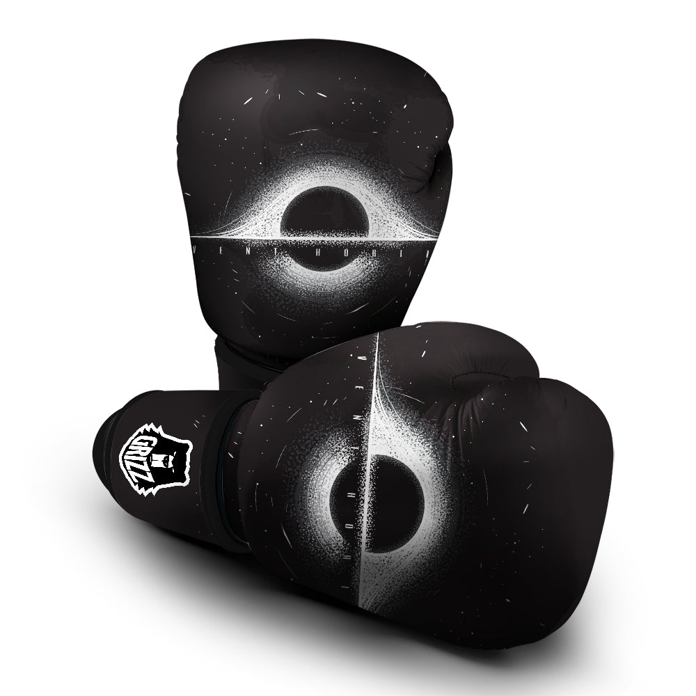 Black Hole Monochrome Print Boxing Gloves-grizzshop