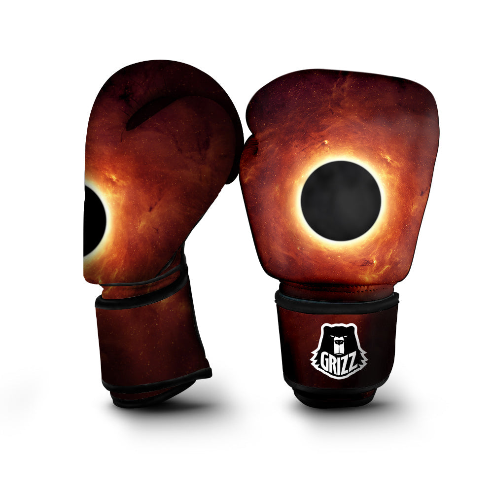 Black Hole Scientific Print Boxing Gloves-grizzshop