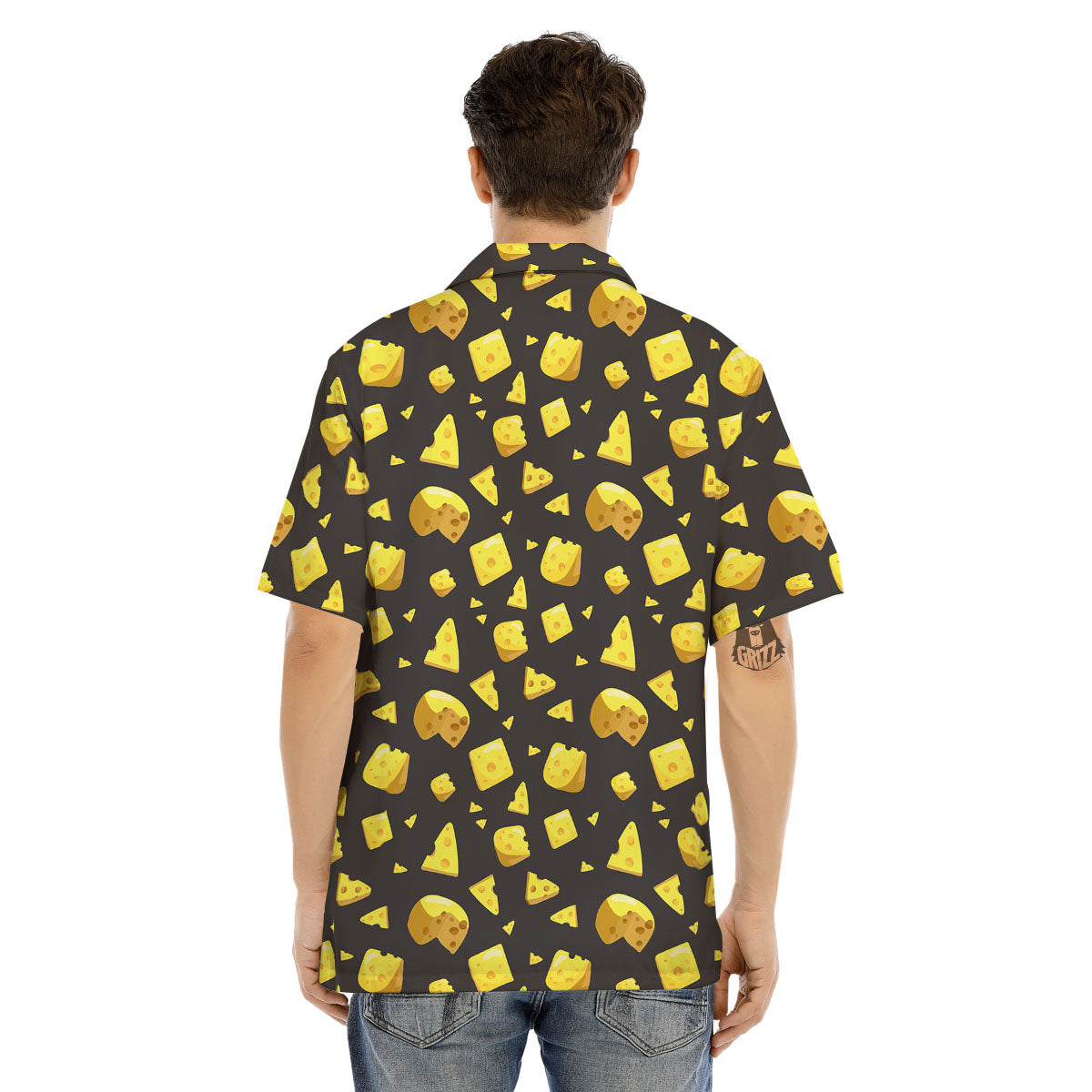 Black Holes And Cheese Print Pattern Men's Hawaiian Shirt-grizzshop