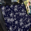 Black Palm Tree Hawaiian Print Pet Car Seat Cover-grizzshop
