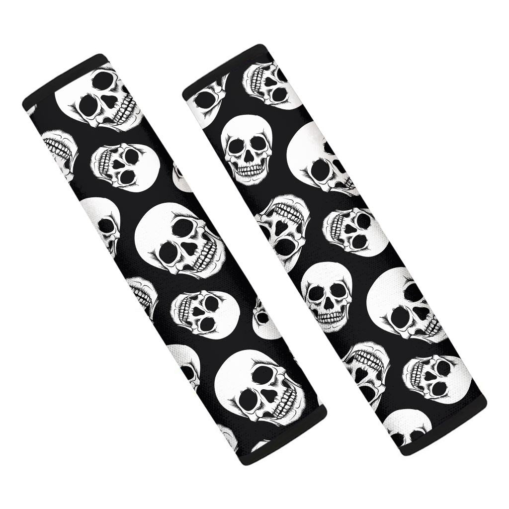 Black Skull Seat Belt Cover-grizzshop