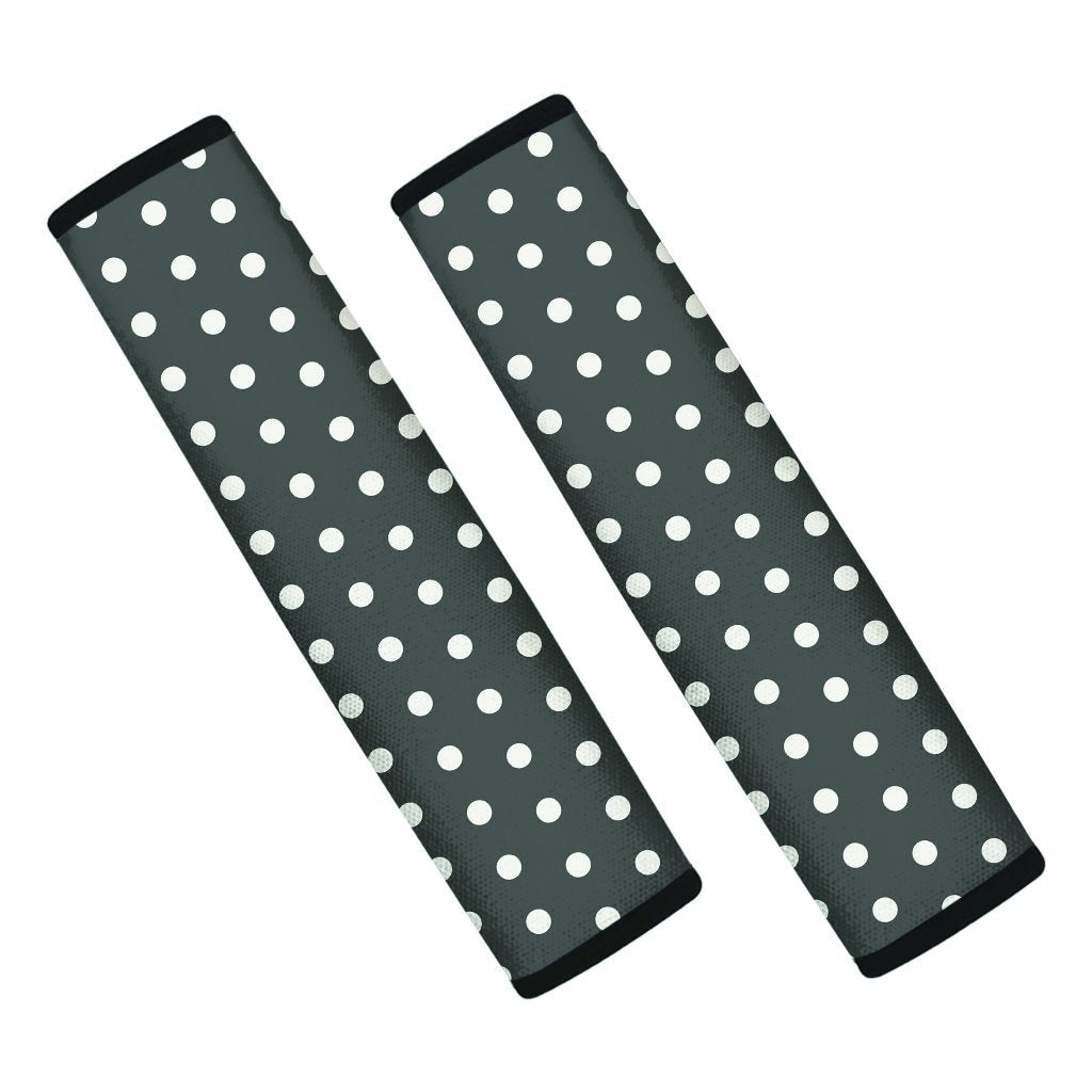 Black Tiny Polka Dot Seat Belt Cover-grizzshop