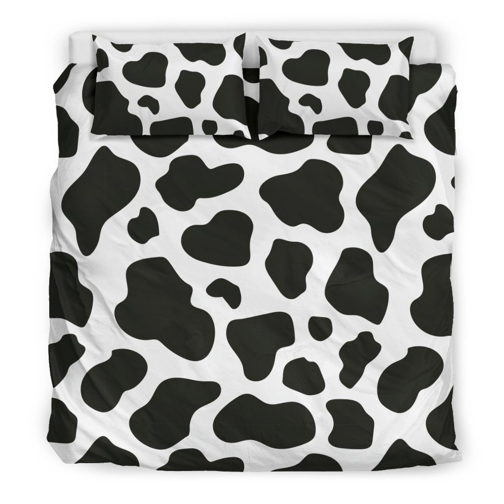 Black Cow Pattern Print' Duvet Cover Bedding Set-grizzshop