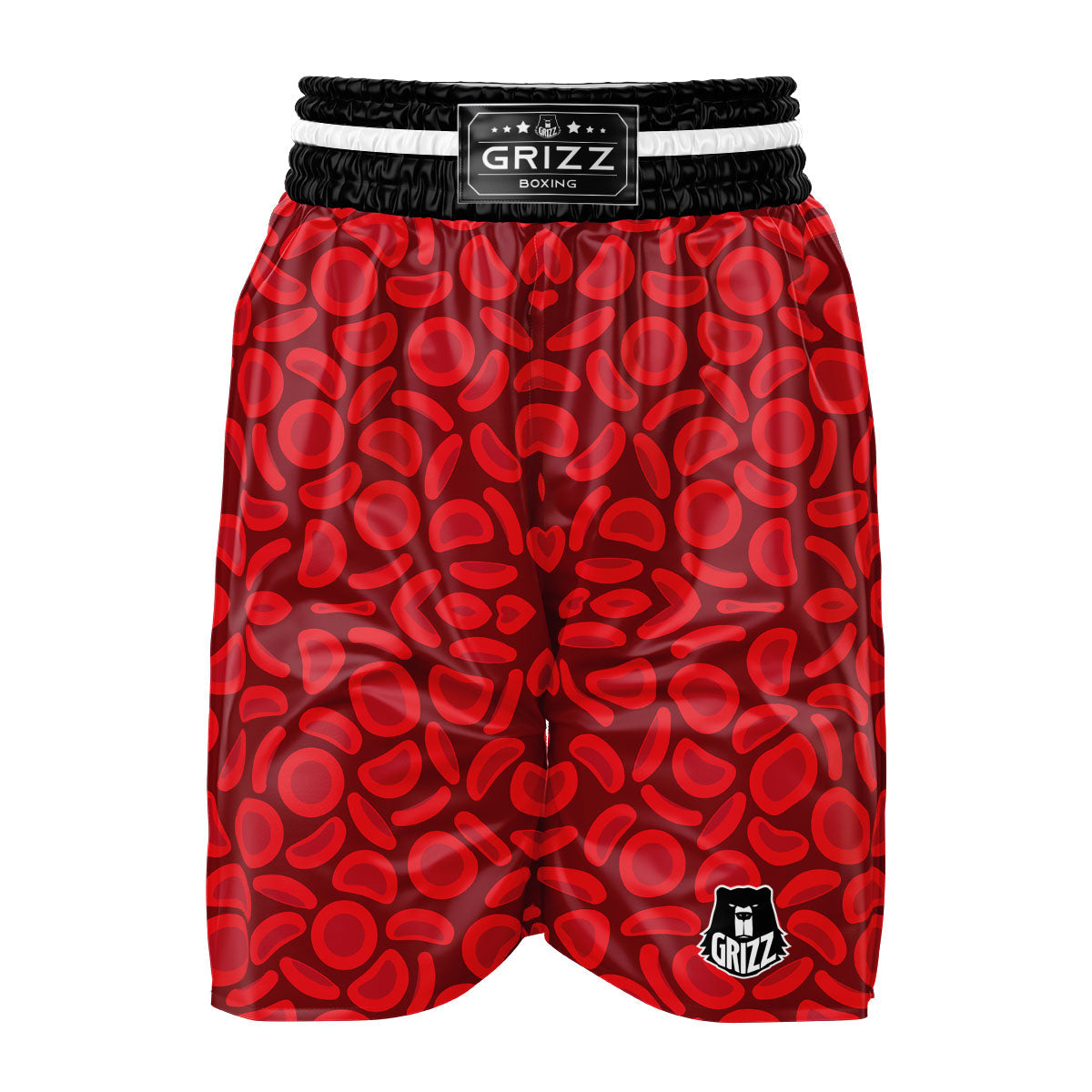 Blood Cells Red Print Pattern Boxing Shorts-grizzshop