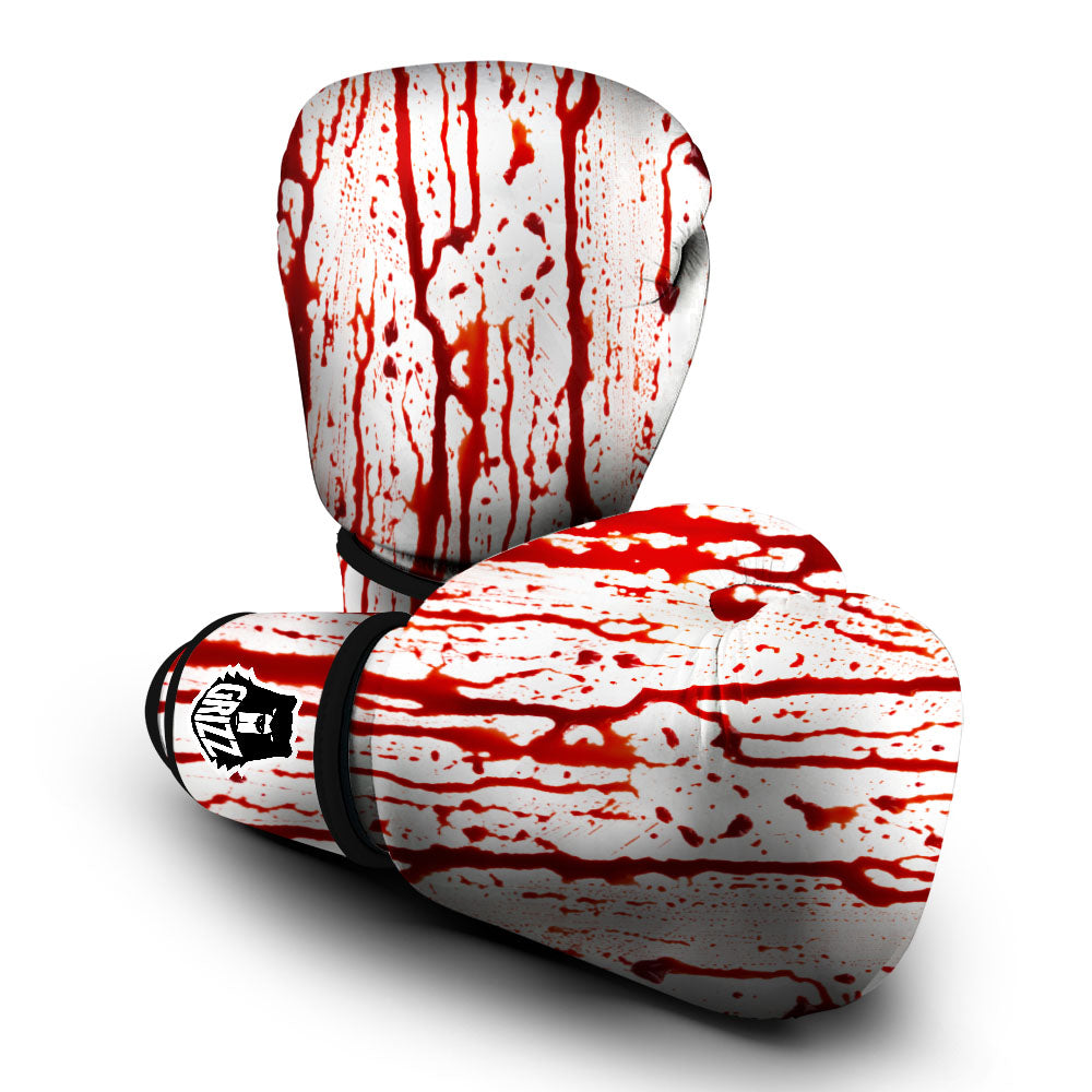 Blood Drip Print Boxing Gloves-grizzshop