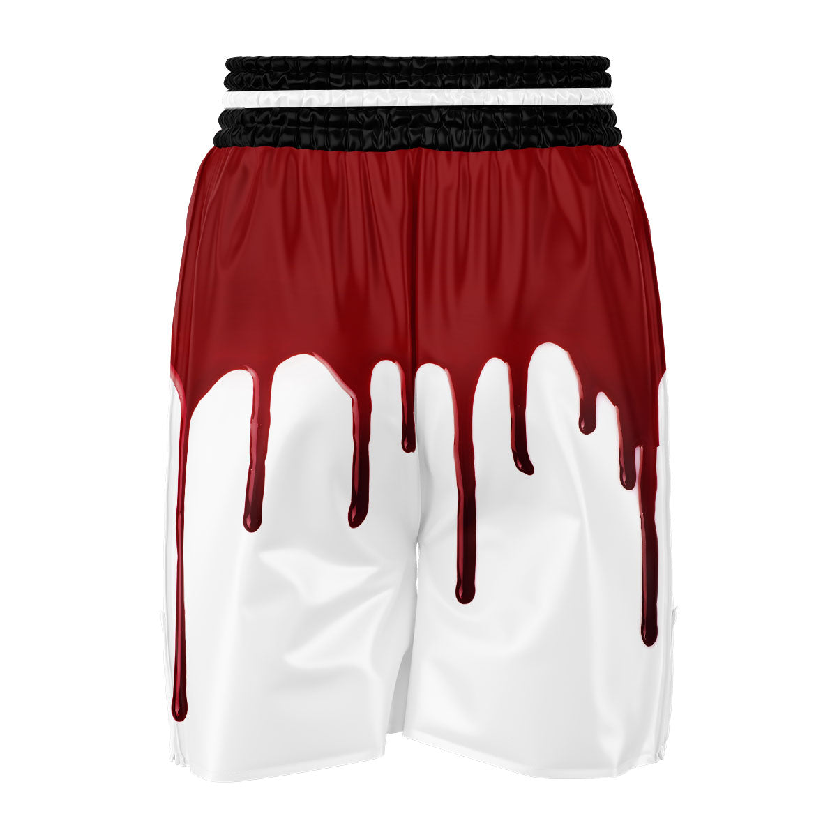 Blood Flowing Red Print Boxing Shorts-grizzshop