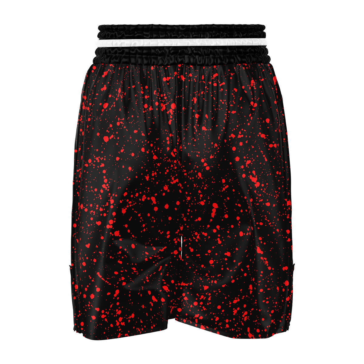 Blood Red Print Pattern Boxing Shorts-grizzshop