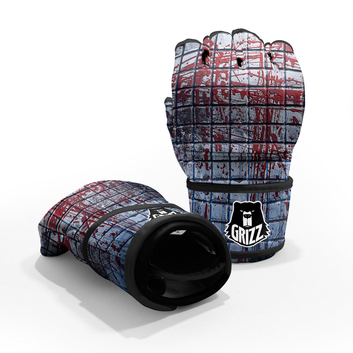 Blood Room Bloody Print MMA Gloves-grizzshop