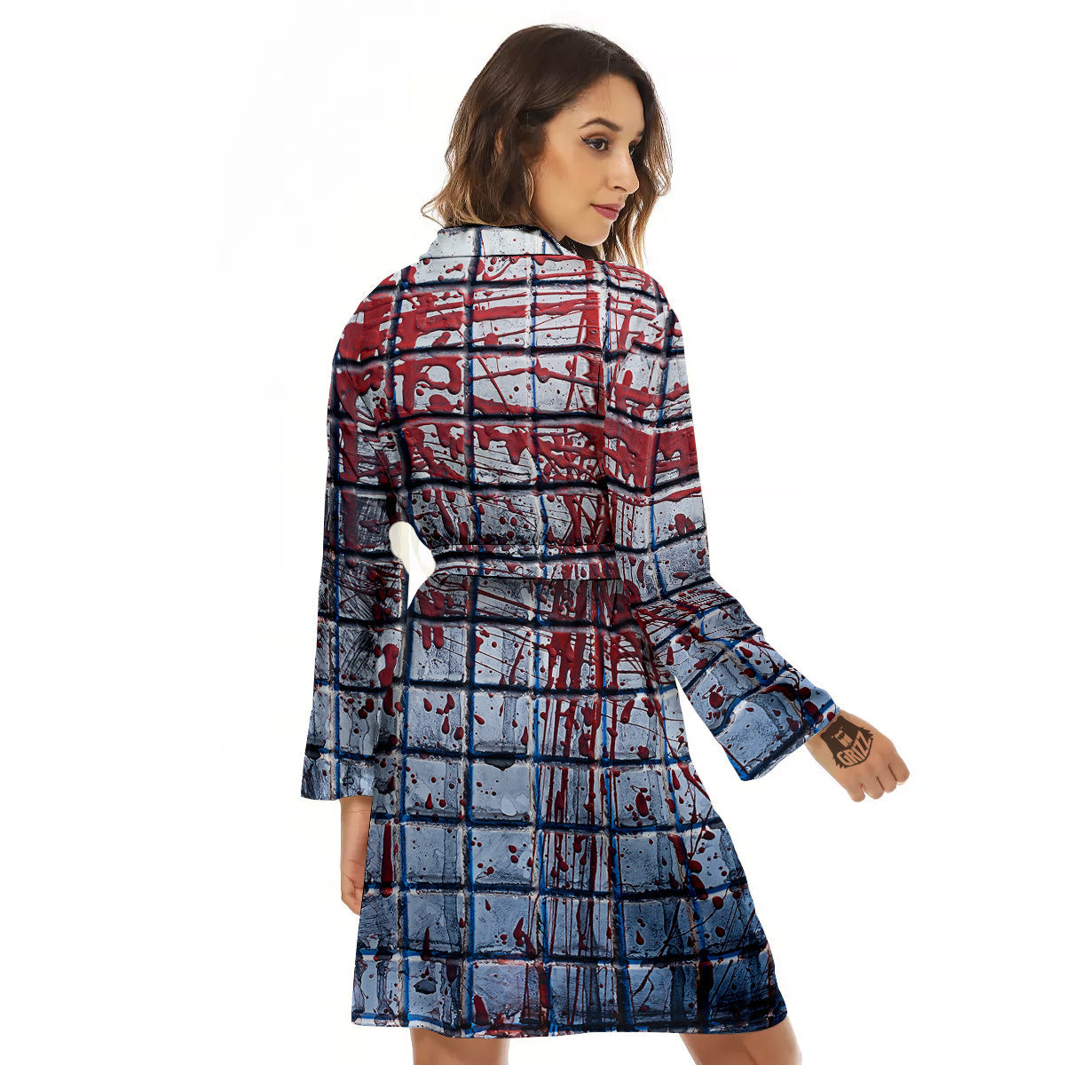 Blood Room Bloody Print Women's Robe-grizzshop