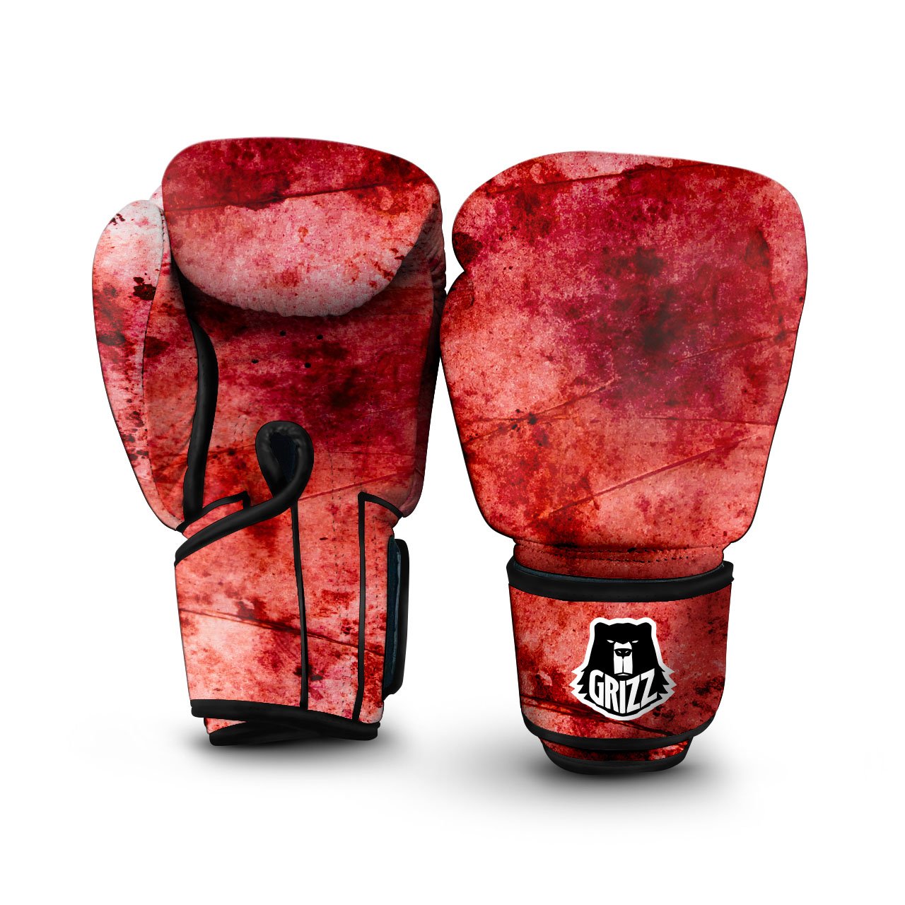 Spider Web Red Print Boxing Gloves
