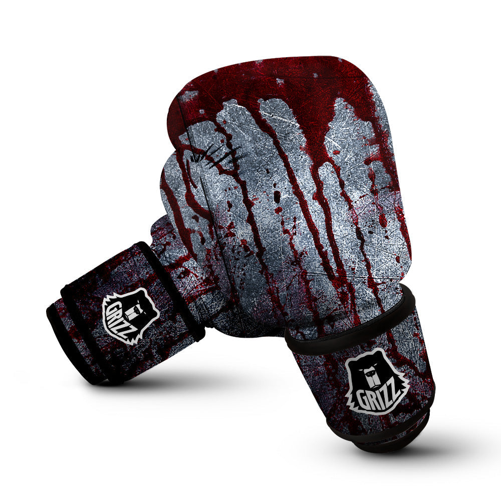 Bloody Metal Wall Print Boxing Gloves-grizzshop