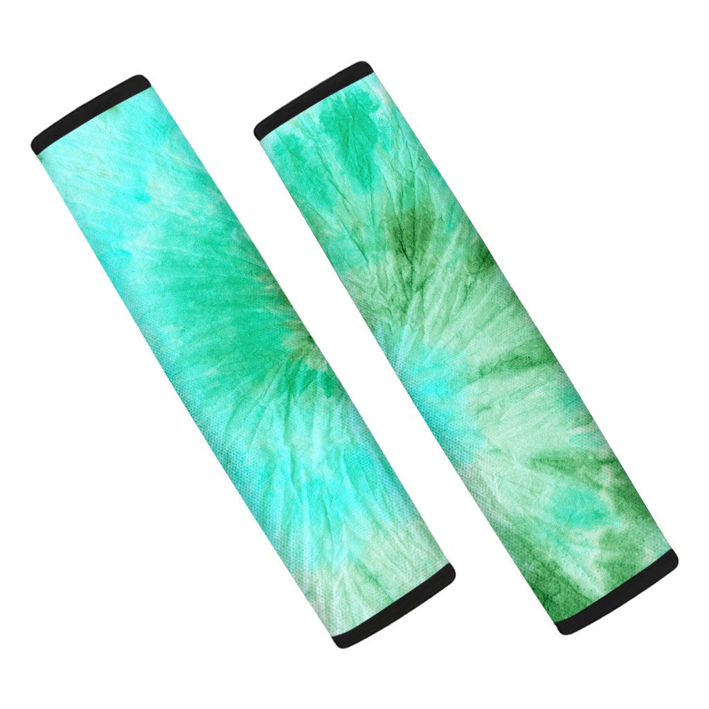 Blue And Green Tie Dye Seat Belt Cover-grizzshop
