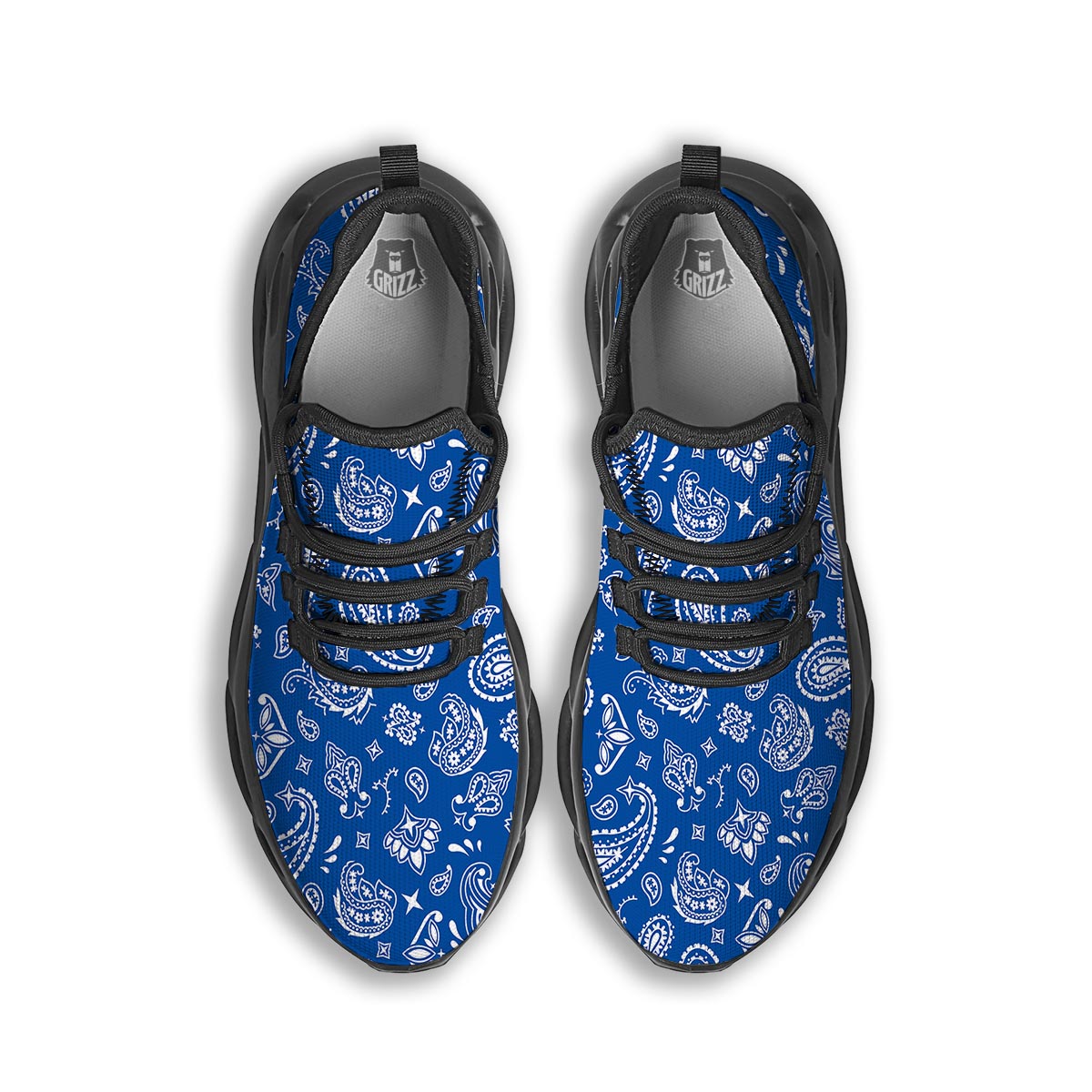 Blue Bandana Black Running Shoes-grizzshop