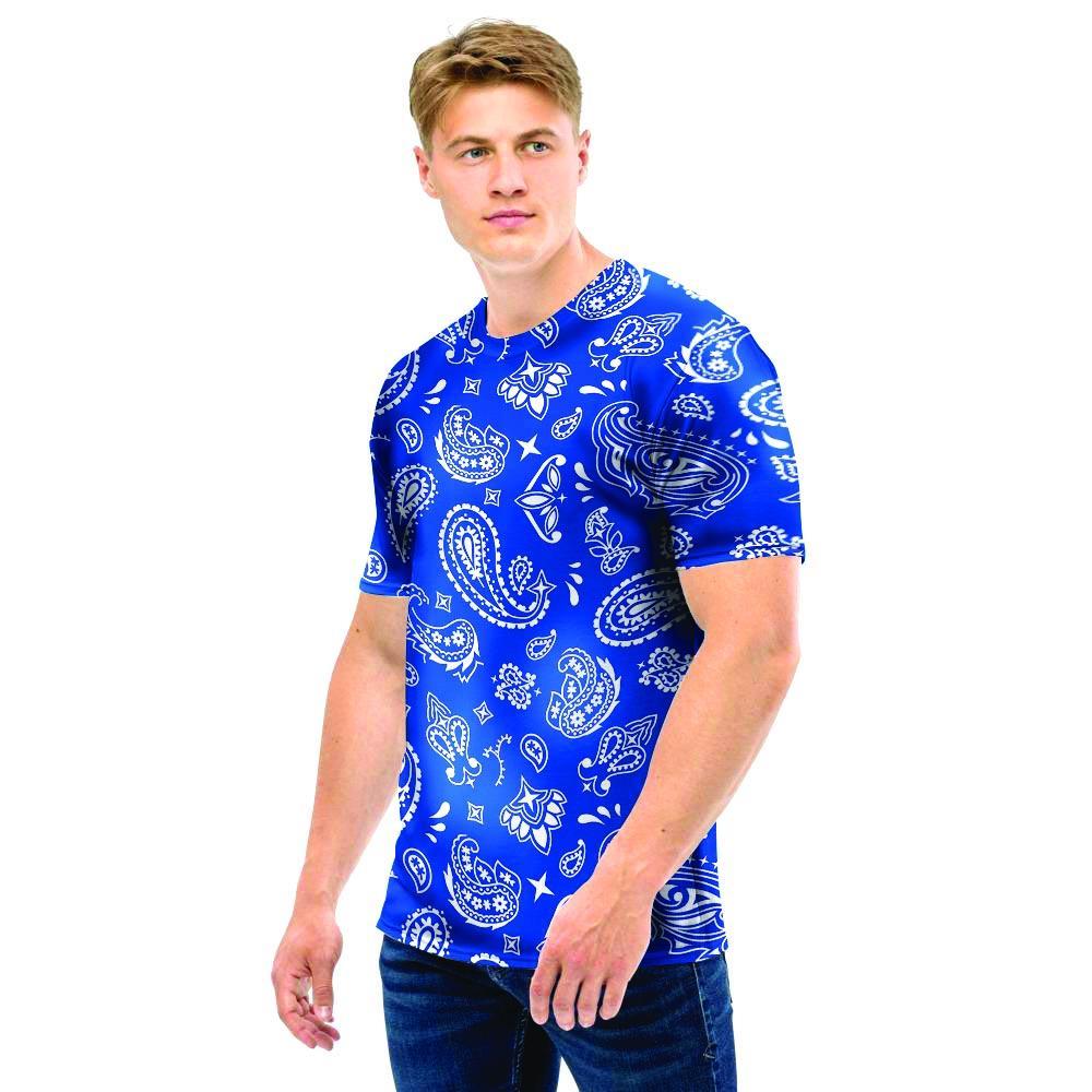 Blue Bandana Men T Shirt-grizzshop