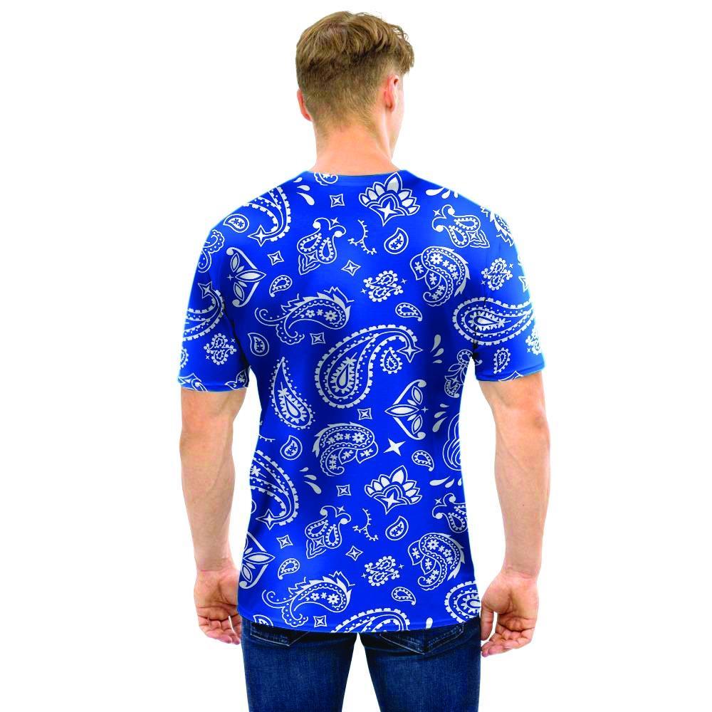 Blue Bandana Men T Shirt-grizzshop