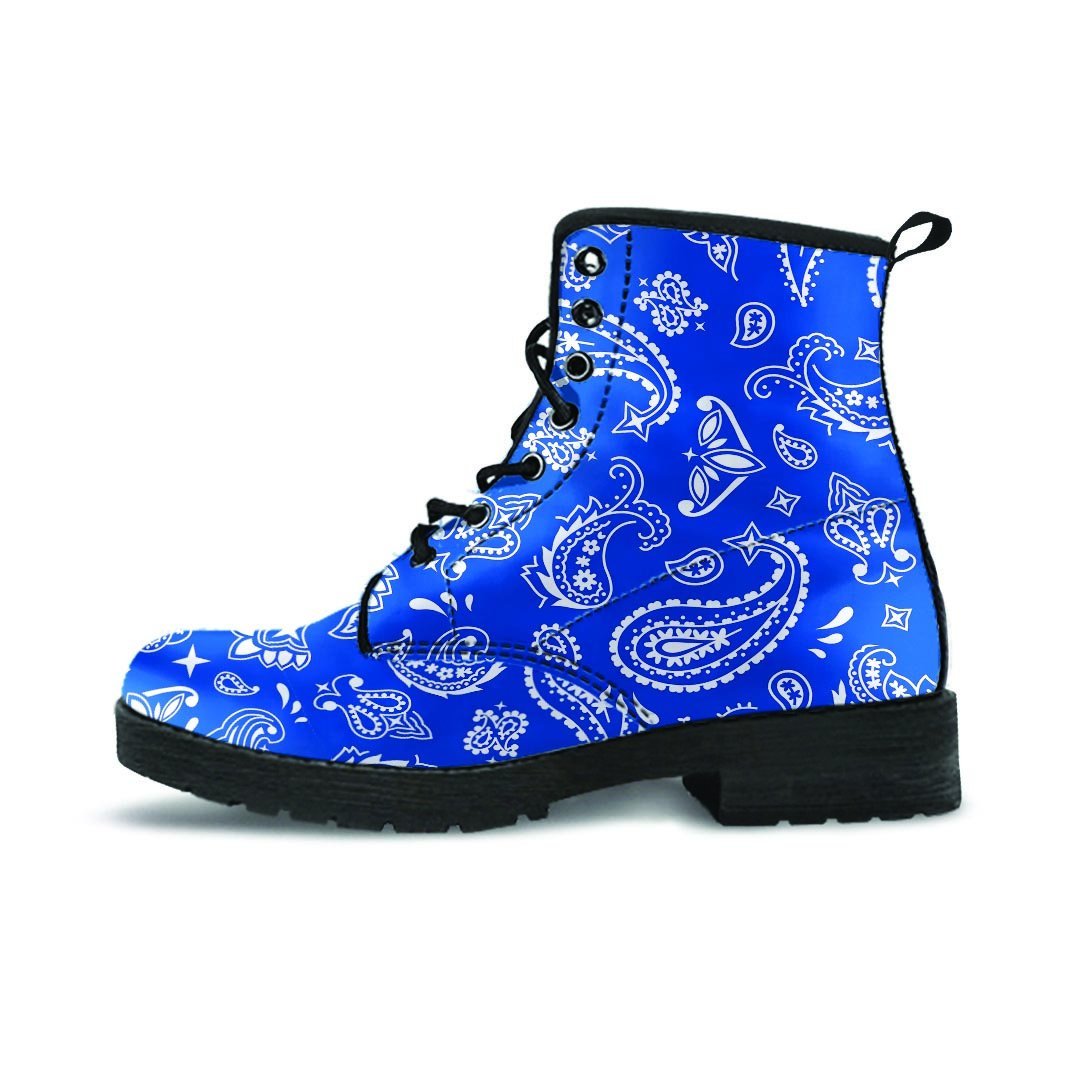 Blue Bandana Men's Boots-grizzshop