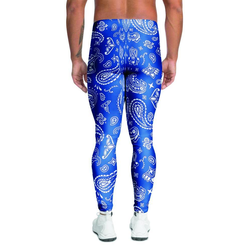 Blue Bandana Men's Leggings-grizzshop